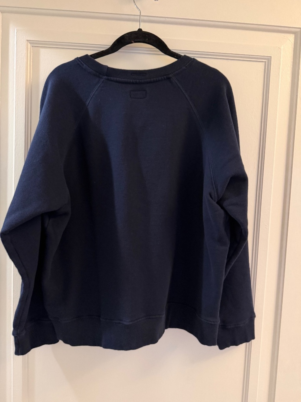 MOTHER Girl Crush The Square Sweatshirt navy size Large - Picture 2 of 4